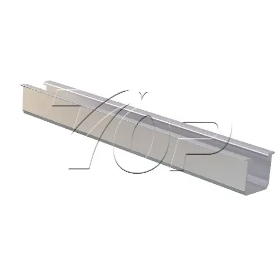 U typus aluminium rail ad solaris panel ascendens ratio